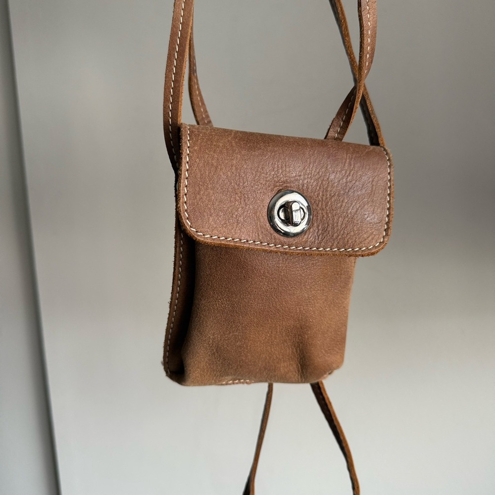 Roots Genuine Leather Mini Crossbody Bag |